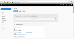 media browser dashboard