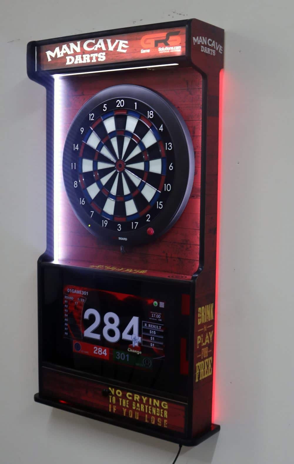 Wall Mounted Dartboard And Jukebox Easy Assembly Fast Shipping