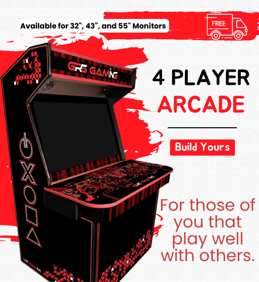 GRS 4 Player Arcade Cabinet