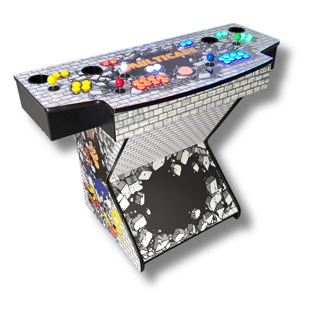 Full Size 4 Player Angled Modern Pedestal